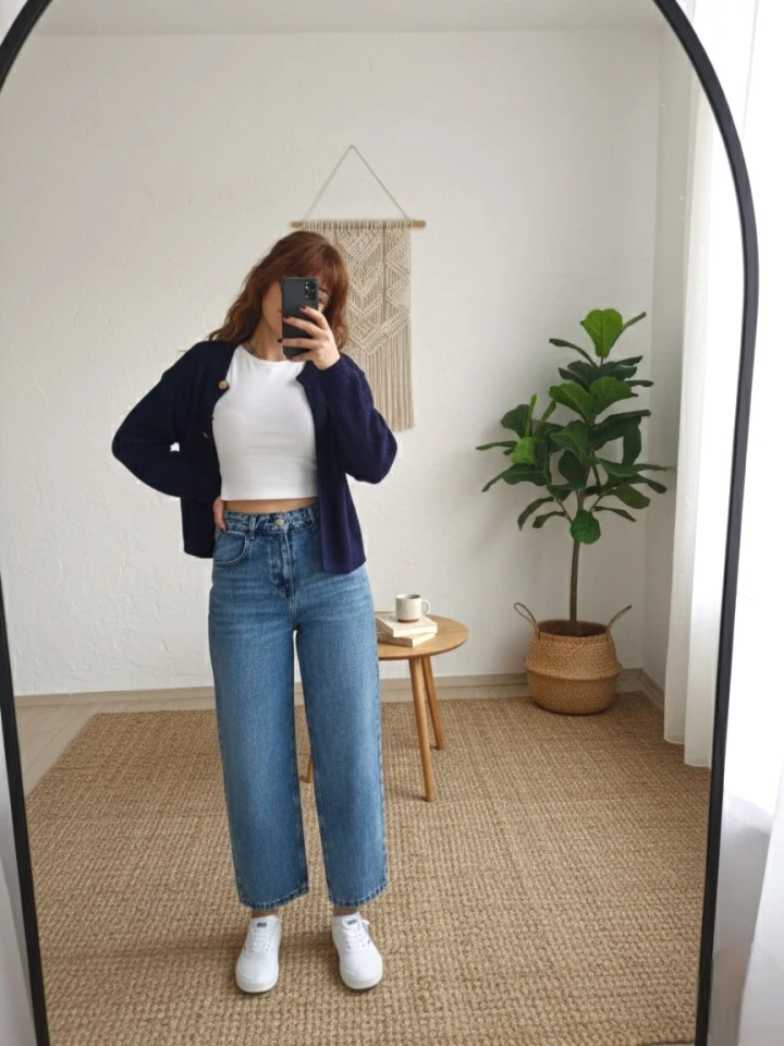 Kadın Skater Mom Jean