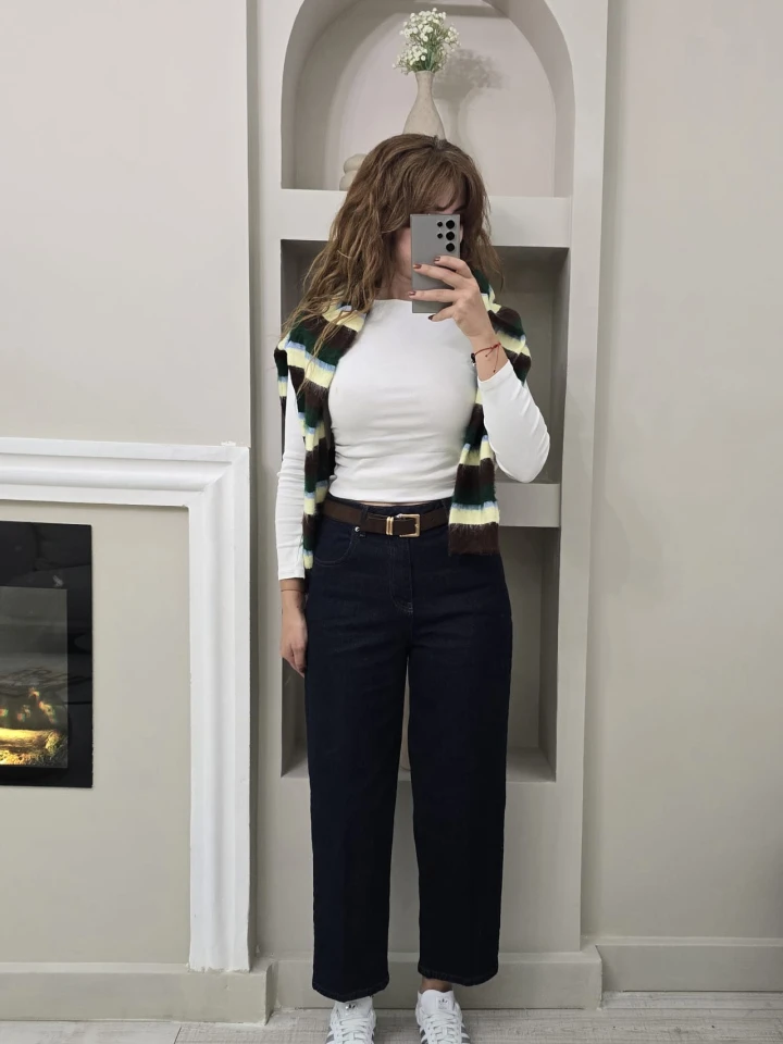 Mom Skater Kemerli Jean