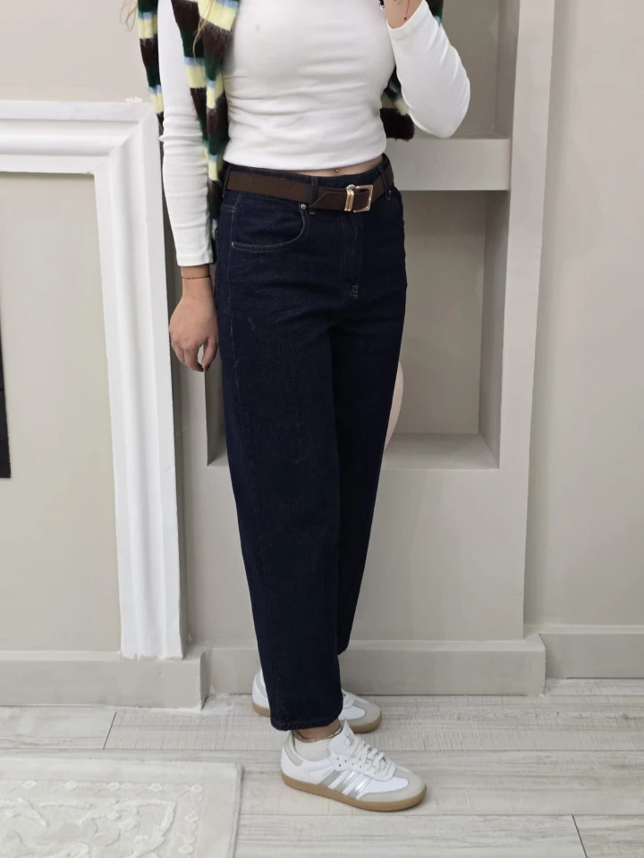 Mom Skater Kemerli Jean