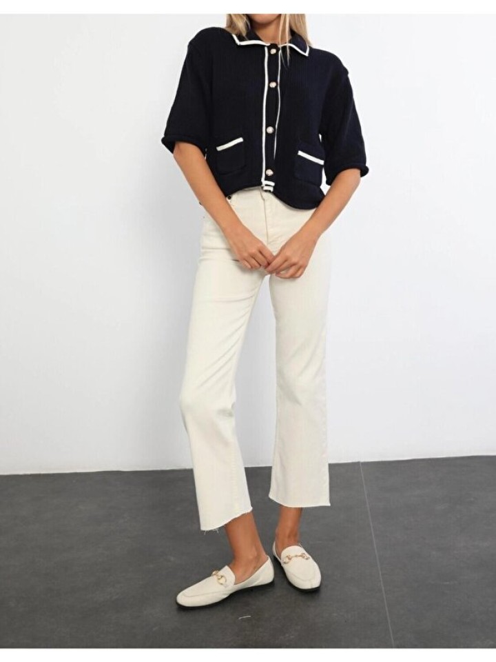 Telablanka Yüksek Bel Flare Kot Pantolon