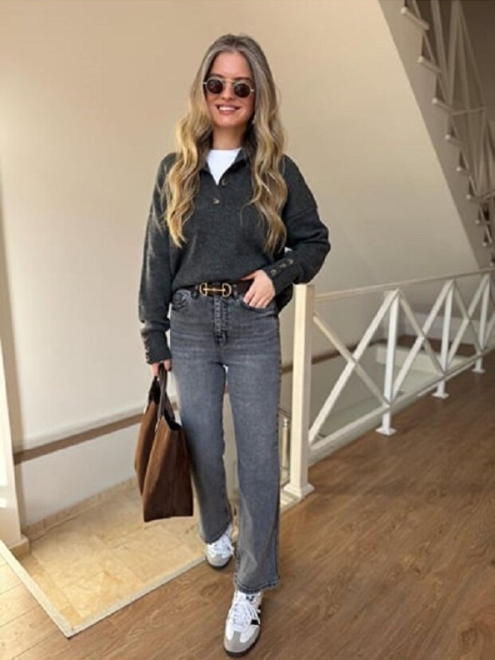 Telablanka Yüksek Bel Likralı Flare Jean