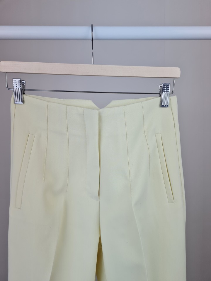 Telablanka Önü Flatolu Kumaş Pantolon