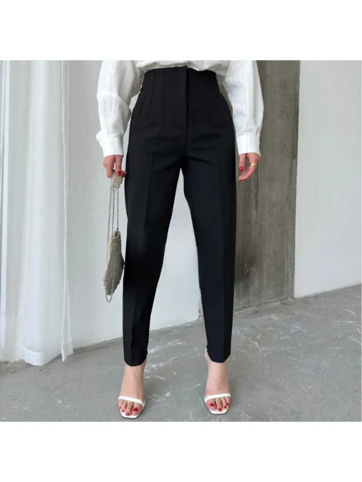 Telablanka Önü Flatolu Kumaş Pantolon