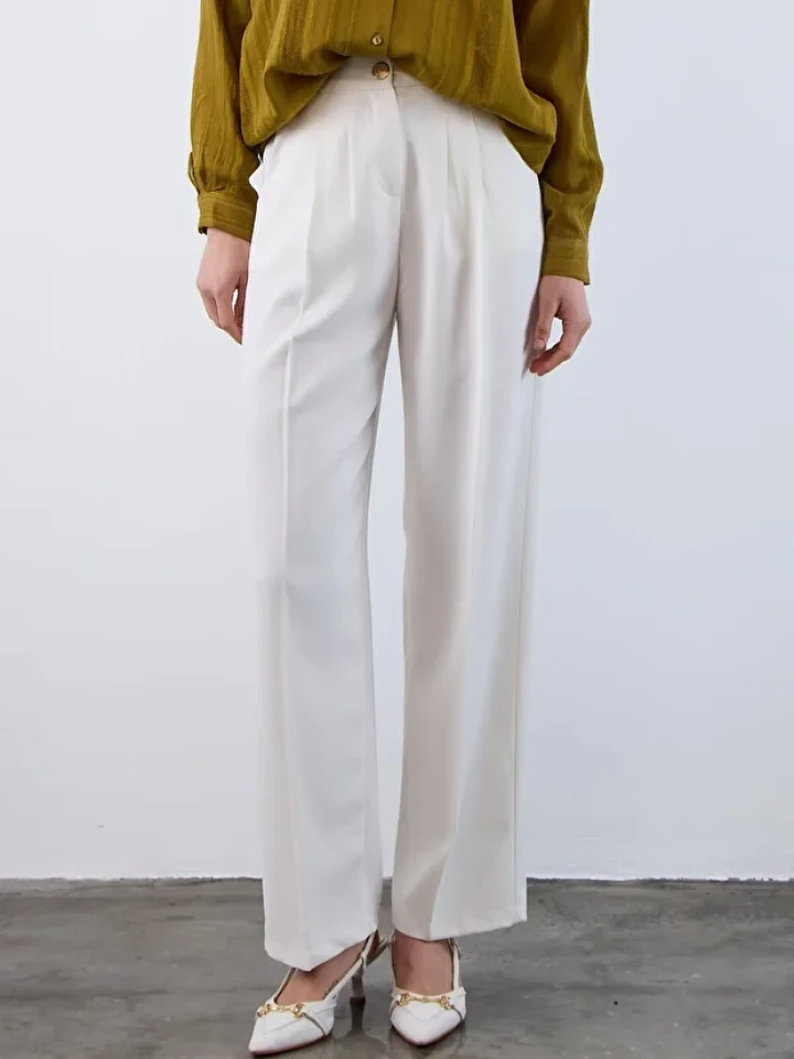 Telablanka Beyaz Plazzo Pantolon