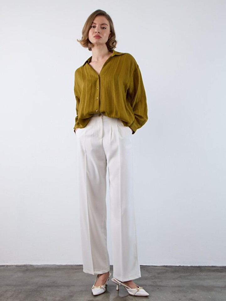 Telablanka Beyaz Plazzo Pantolon