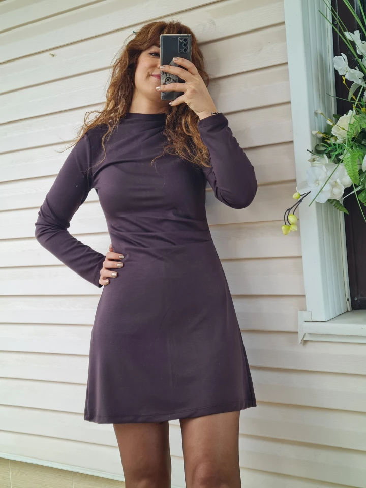 Drapeli Kısa Elbise