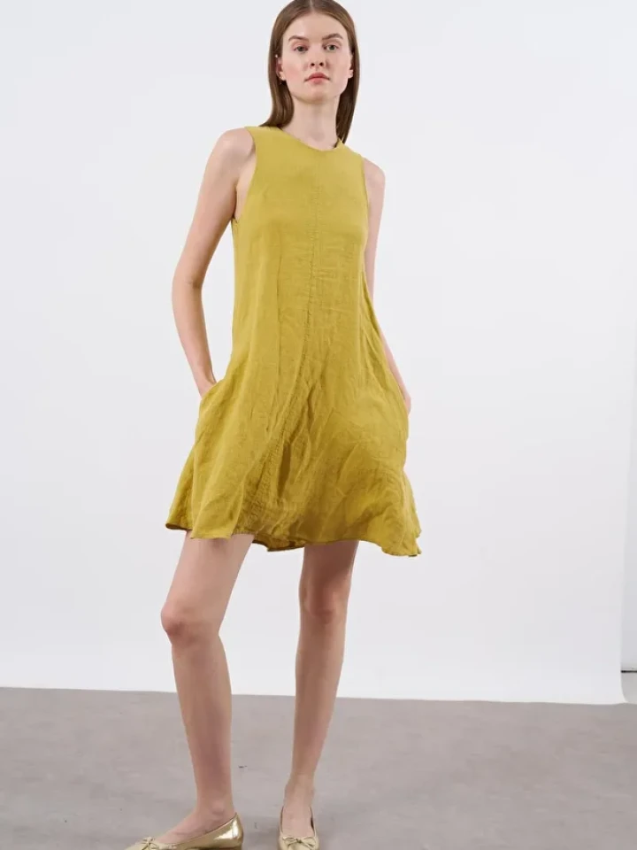 Telablanka Ham Keten Elbise