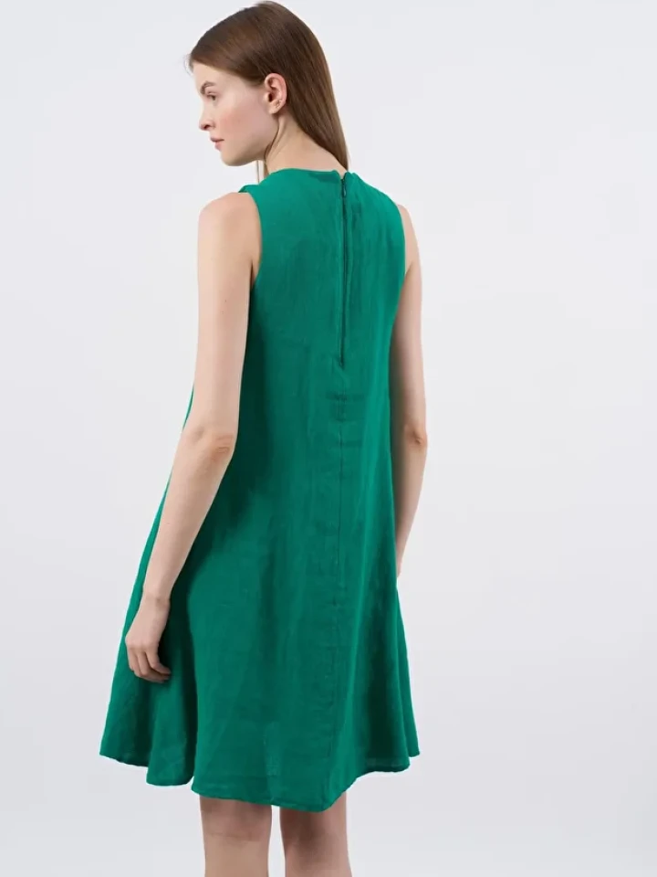 Telablanka Ham Keten Elbise