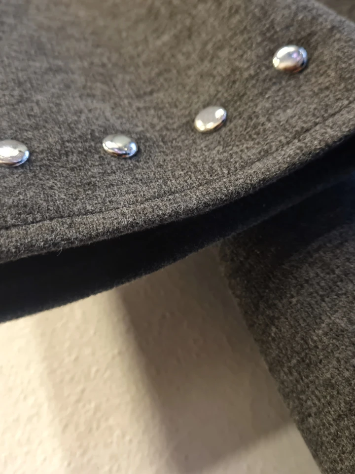 Zımba Detaylı Mini Elbise