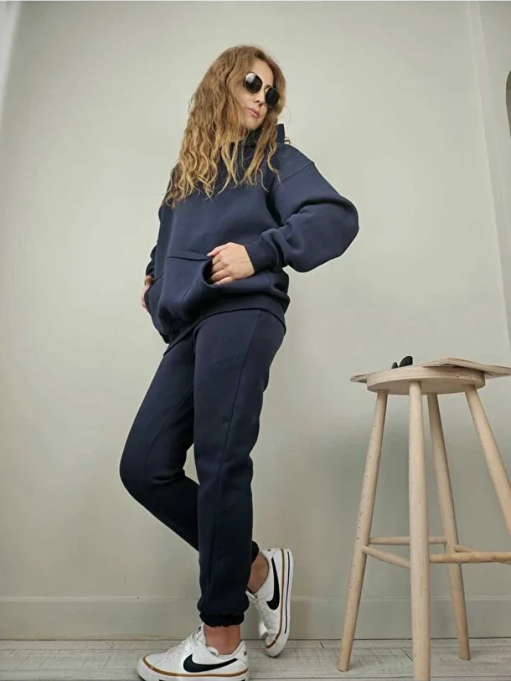 Telablanka 3 İplik Şardonlu Kadın Eşofman Takımı