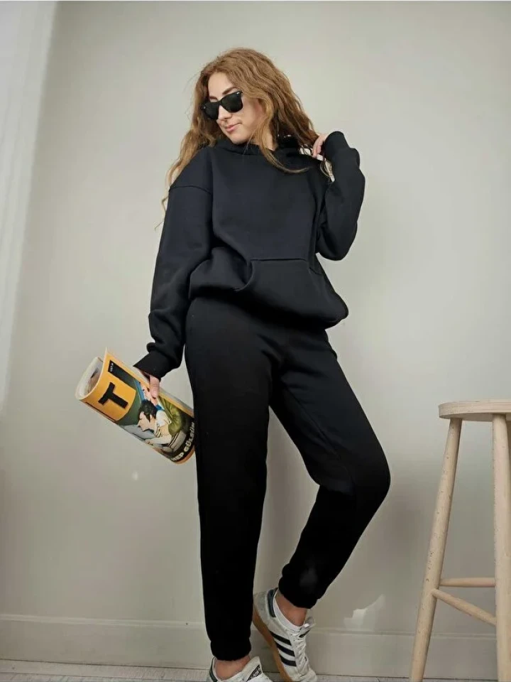 Telablanka 3 İplik Şardonlu Kadın Eşofman Takımı