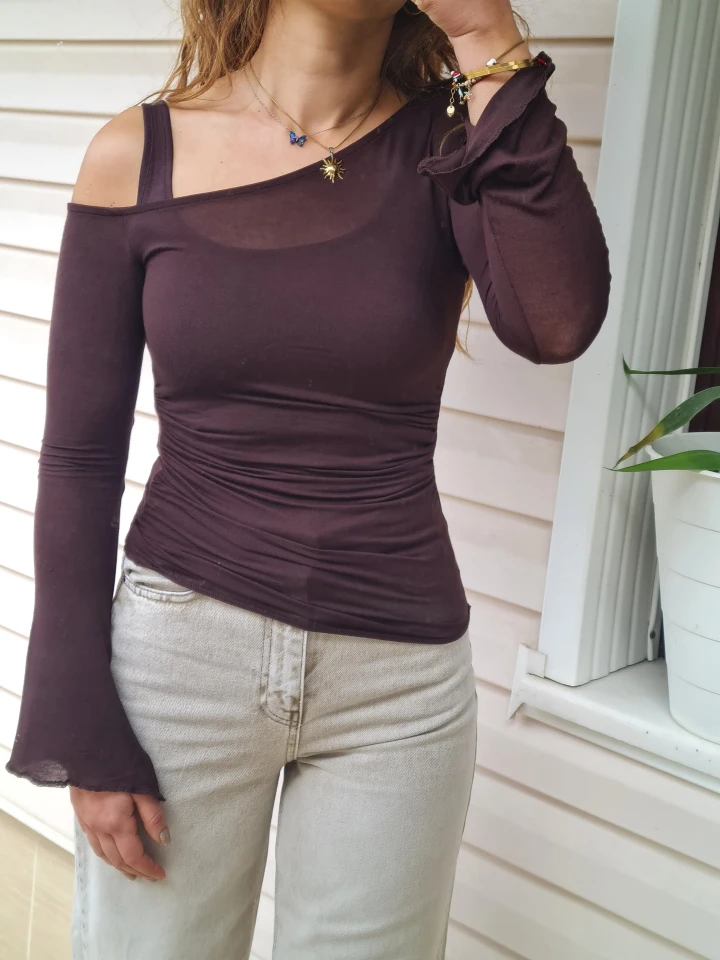 Fallon Asimetrik Bluz + Atlet İkili Takım”