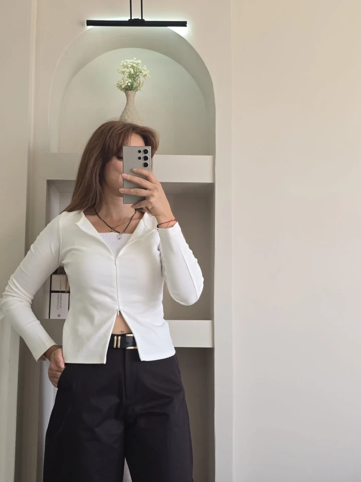 Önden Fermuarlı Penye Hırka