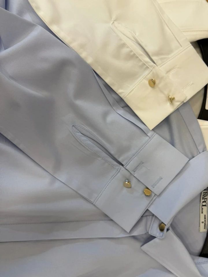 Gold Düğmeli Karol Gömlek