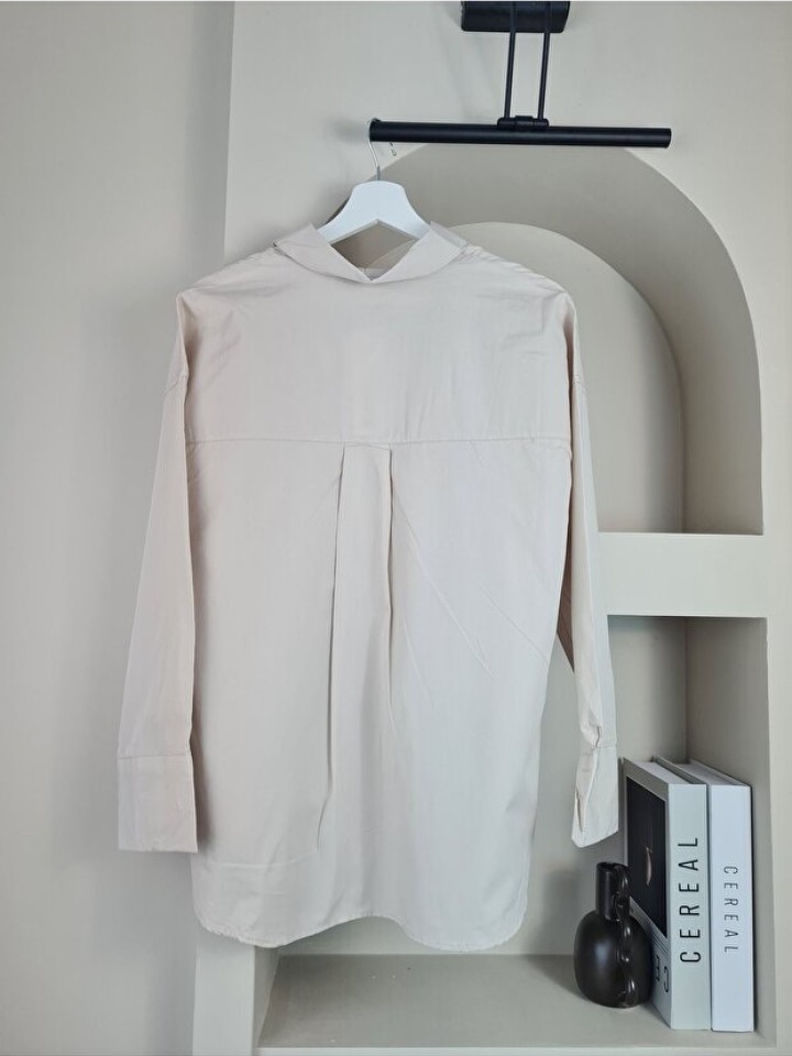 Telablanka Kadın Basic Poplin Tek Renk Gömlek
