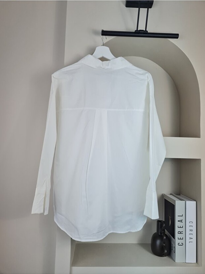 Telablanka Kadın Basic Poplin Tek Renk Gömlek
