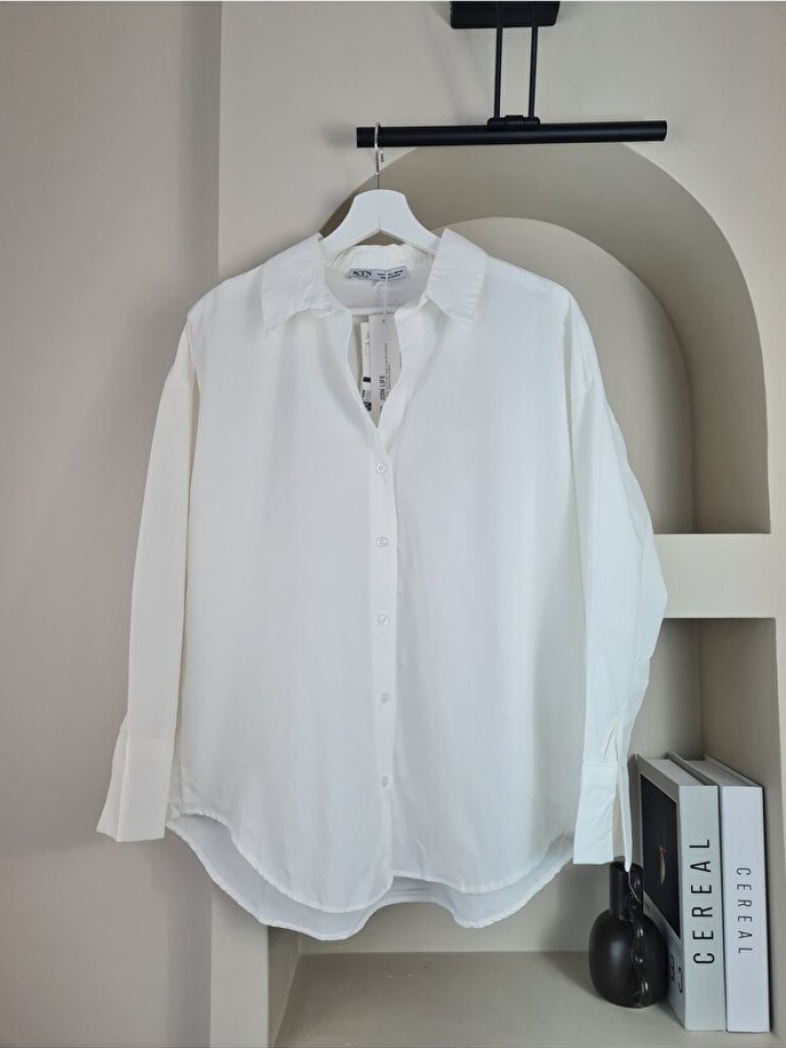 Telablanka Kadın Basic Poplin Tek Renk Gömlek