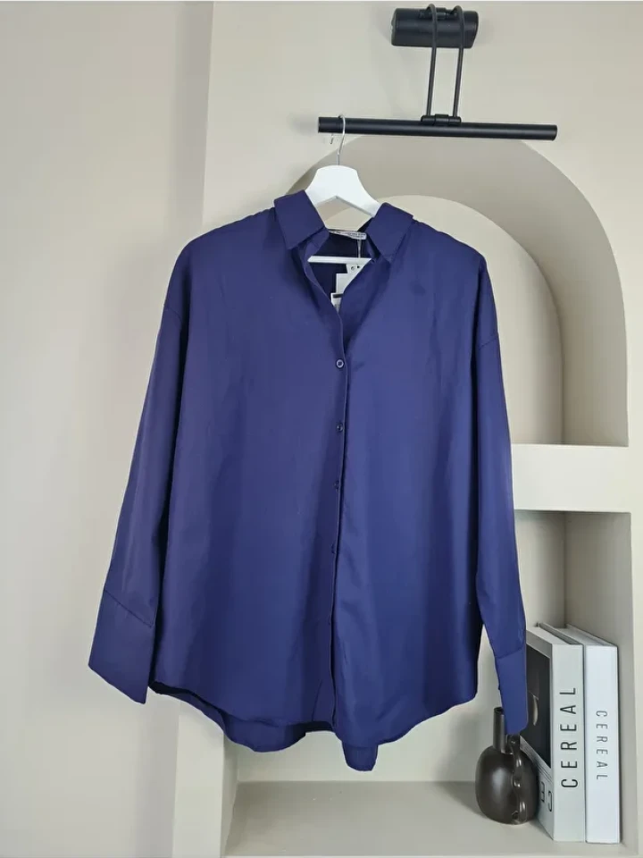 Telablanka Kadın Basic Poplin Tek Renk Gömlek