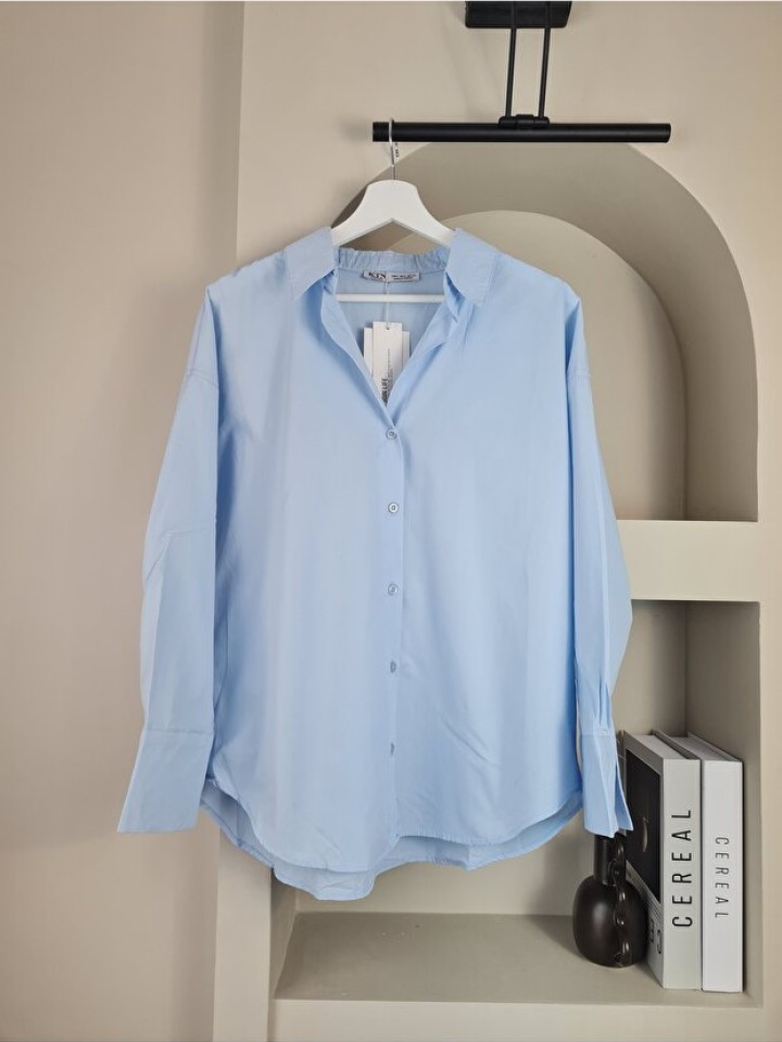 Telablanka Kadın Basic Poplin Tek Renk Gömlek