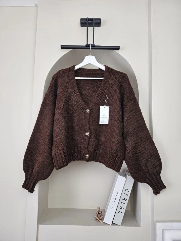 V Yaka Basic Aura Hırka