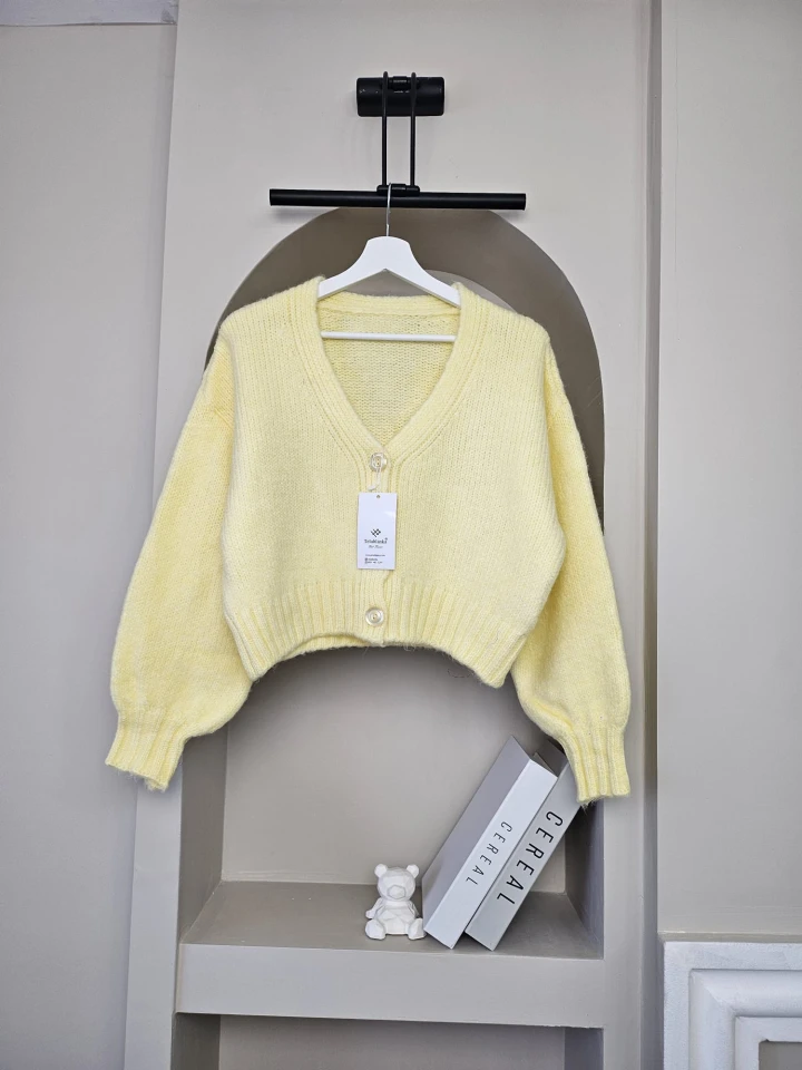 V Yaka Basic Aura Hırka