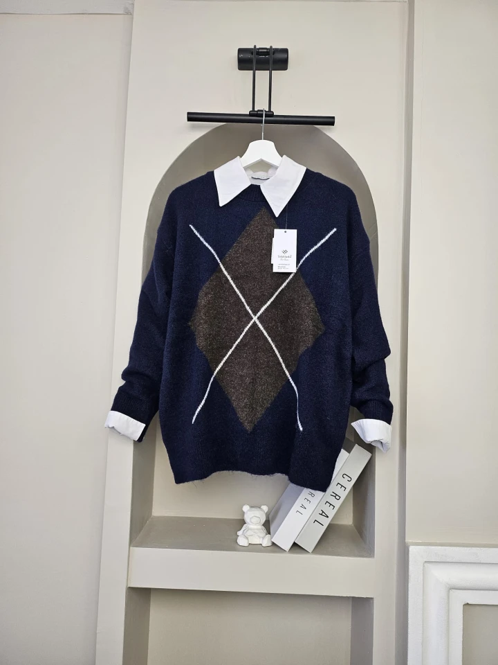 BAKLAVA DESEN İRİS TRİKO