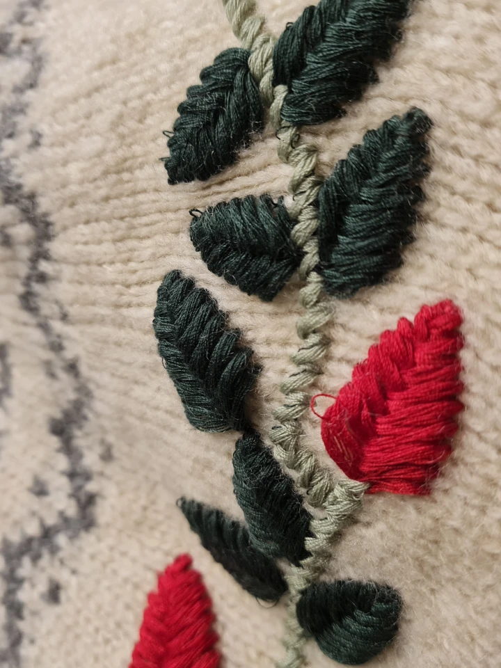 Kısa Kol Desenli Triko