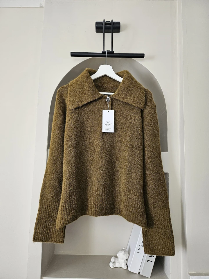 POLO YAKA DÜĞMELİ YUMOŞ KAZAK