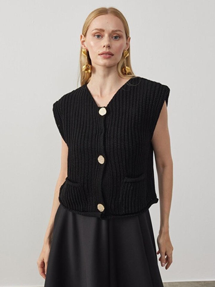 Telablanka Riley Dore Düğmeli Örme Süveter