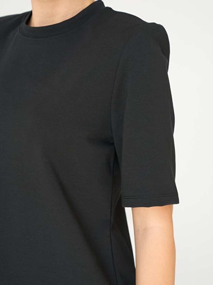 Telablanka Vatkalı Kısa Kol Tok Kumaş Tişört