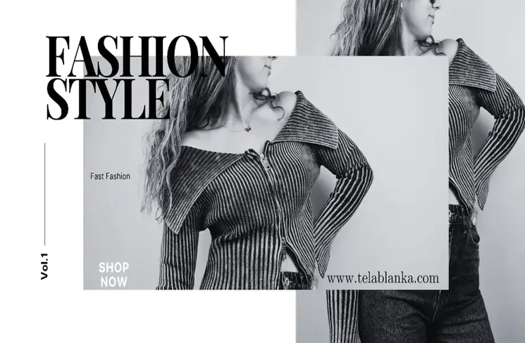 Giyim kategorisi kampanya görseli